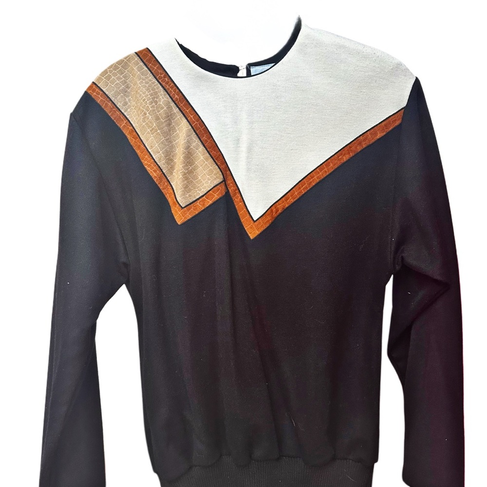 Vintage Alicia 80s Geometric Top